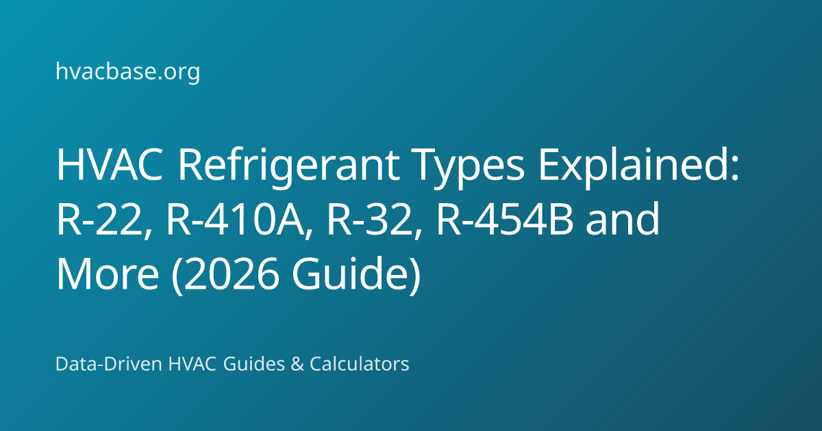 HVAC Refrigerant Types Explained: R-22, R-410A, R-32, R-454B and More ...