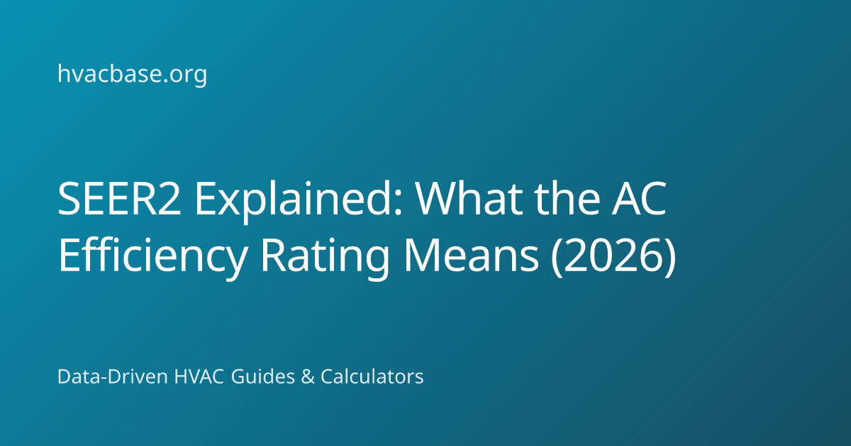 Understanding SEER2: Complete Guide to the New AC Efficiency Rating ...